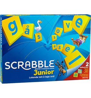 Scrabble Junior Brettspill Norsk Gjør læring morro! 